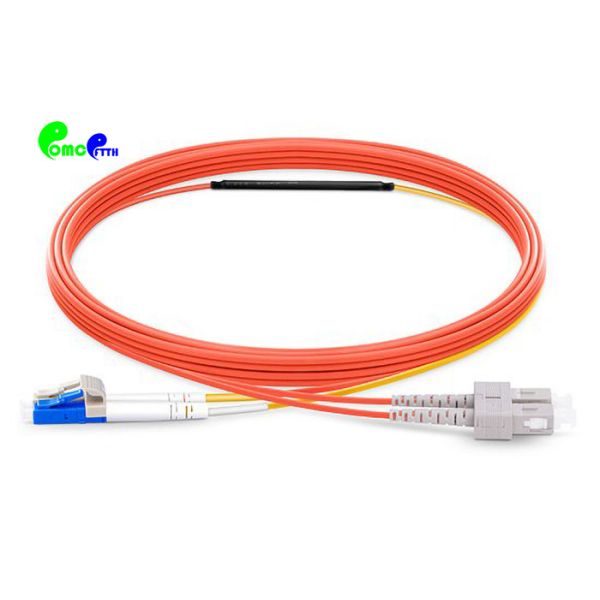 Mode Conditioning Fiber optic patch cord SC MM - LC SM 3M LSZH Orange For Gigabit Interface Converter