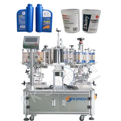 Máquina de rotulagem de garrafas frontal e traseira de 15 mm para requisitos de embalagem de caixas