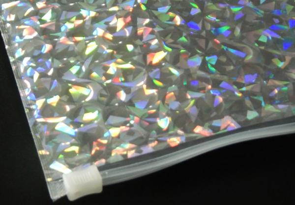 encarregados do envio da correspondência holográficos brilhantes do envelope da bolha de 220x160mm com o saco cosmético do instante da bolha do zíper