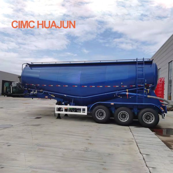 Mineral Powder Transport 3 Axles 45cbm Cement Semi Trailer Tank Truck with Fuwa Axle