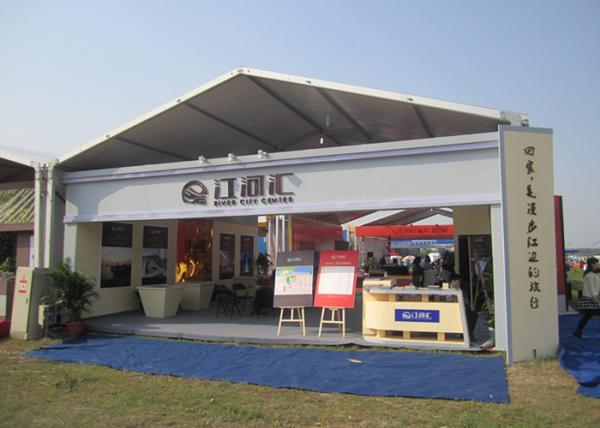 Beautiful German White Marquee Tent For Advertising Events / Commercial Activities