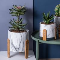Potes tableros de la planta de Mini Flowerpot Marbled Pot Planters Clay Flower Pots Cement Planters de los potes de los Succulents