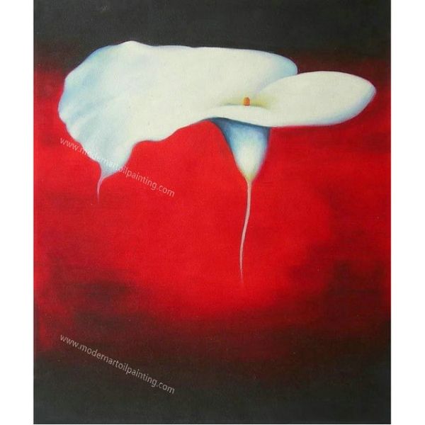 Hand Painted Abstract Floral Oil Painting Unframed Large Modern Flower Wall Art Handmade on Canvas for Sofa Decor