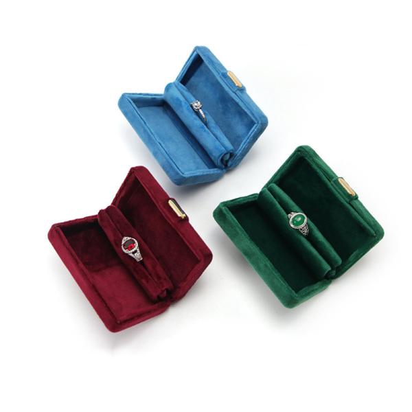 Logo personnalisé Hanhong Boîte d'emballage de bijoux métalliques pour boucles d'oreilles Bracelet Collier Ring