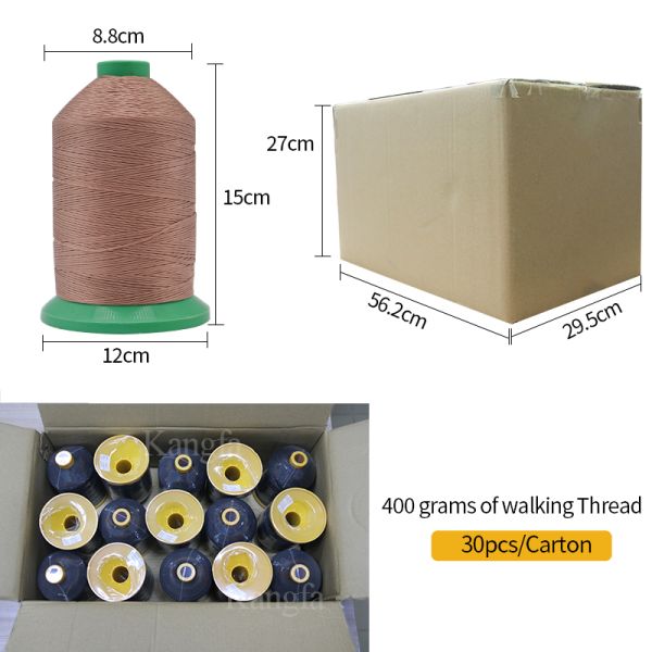 Женская обувь швейная нить полосатая устойчивость к ультрафиолету 210D/16 Невосковый полиэстерный материал