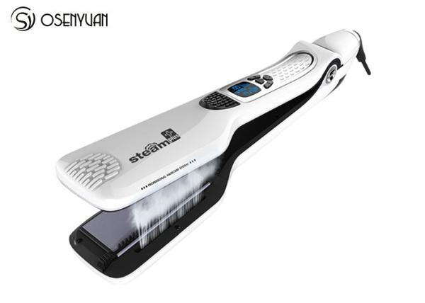 Electric Ceramic Steam Based Hair Straightener Hair Styling Tools With LCD Display