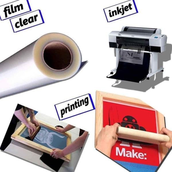 30/60cm Peeling Frio / Peeling Quente Duplo Lados Matt DTF Impressão de Película de PET Transferência de Calor DTF PET Film Match com pó de fusão quente
