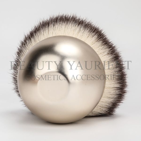 Metal Plating Finishing Powder Makeup Brush Egg Shape Base Soft PBT Hair