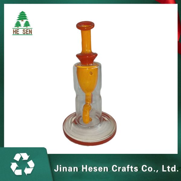 Irregular Tobacco 8 Inch SGS Water Pipes Glass Bongs