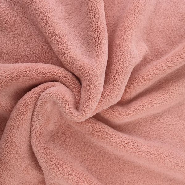 300GSM 80 Polyester 20 Polyamide Microfiber Coral Fleece For Hair Turban