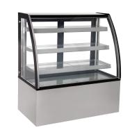 Réfrigérateur à écran en verre incurvé avec verre anti-brouillard à triple vitrage incurvé avant