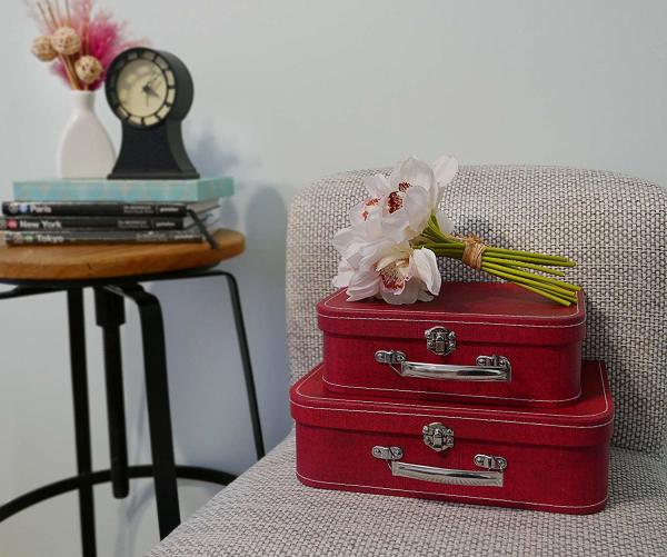 Eco Friendly Suitcase Gift Paperboard Small Accessories Cardboard Storage Boxes