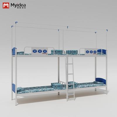Cama de cama de dormitório elegante e funcional para alojamento de estudantes