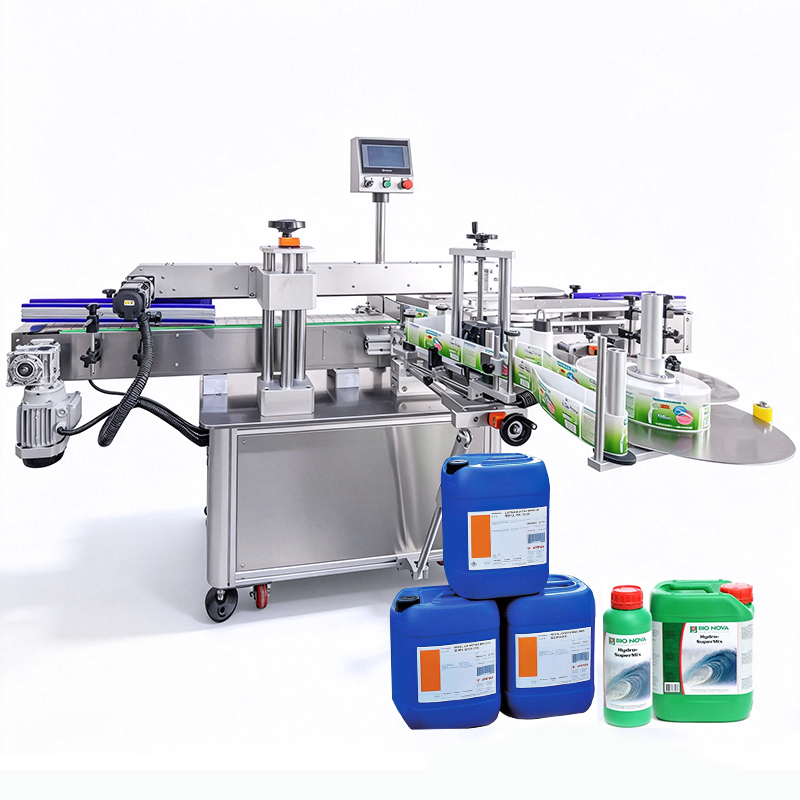 Hot Selling Automatic Square Bottle Label Machine 5L 10L 20L Bucket and Bottle Sticker Labeling Machine with CE Certification