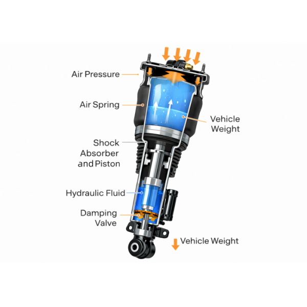 Perfect Fit for Mercedes Benz E-Class W211 4Matic Air Suspension Shock Absorber 2113209513 211320951380