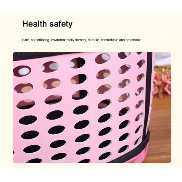 Lightweight Oval Waterproof EVA Storage Bag For Women Pink Or Gold Color