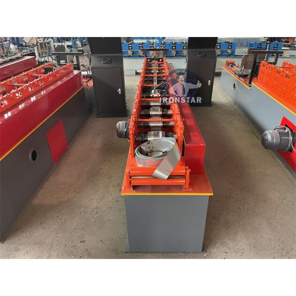 Hydraulic Automatic C Channel Roll Forming Machine 30-50m/min with PLC Touch Screen Control and Manual Stacker for Galvanized Steel Processing