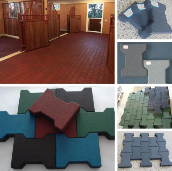 Косточка собаки Eco дружелюбная кроет Pavers черепицей кирпича зерен EPDM резиновые
