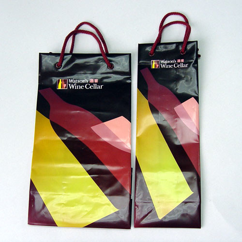 Printed HDPE Plastic Handle Bags Degradable Recycled Handbags