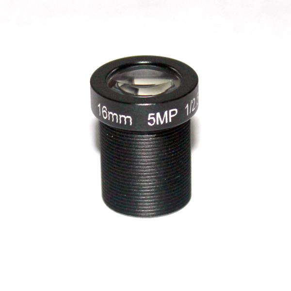 16mm Lens cctv Lens M12 5Megapixel for HD Security IP Camera F2.0 1/2.5 20Degree Angular View