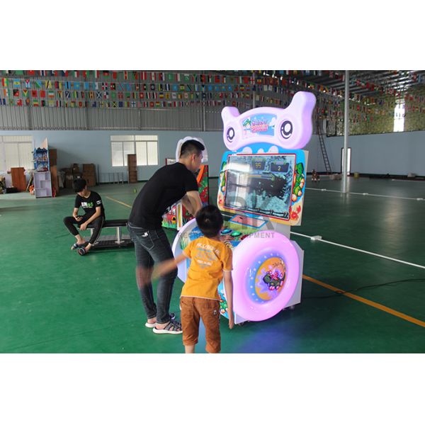 Interesting coin operated arcade patting button game EPARK amusement hit crocodile video game machine