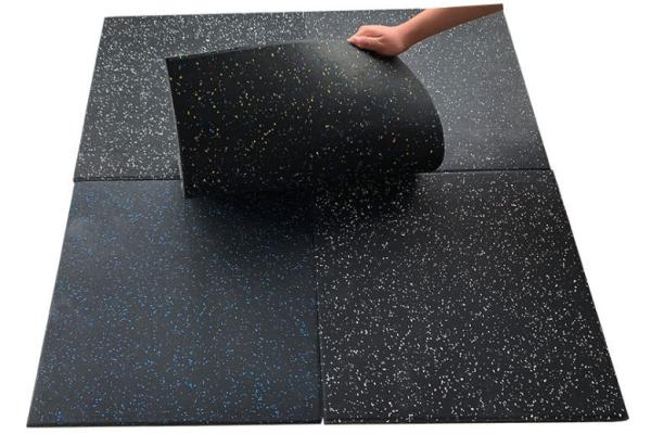 Floor Sports 1.5cm Gym Interlocking Rubber Tiles / Mat
