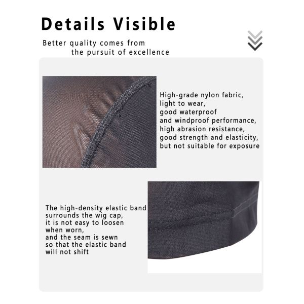 14.4cm Depth Spandex Wig Cap