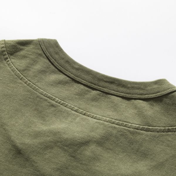 330g Heavy-Duty 100% Cotton Breathable Vintage Knitted Blank Regular Fit Men's Autumn Solid Color Long Sleeve O-Neck T-Shirt OEM