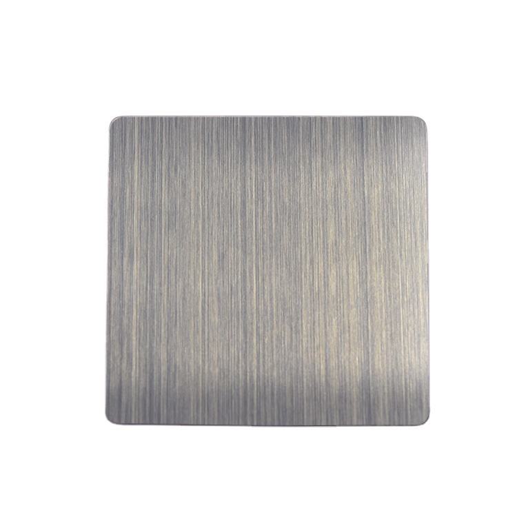 Straight-Line Hairline Brushed Stainless Steel Sheet For Appliances Architectura