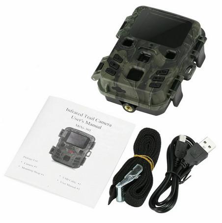 Infrared Mini Trail Camera Outdoor Hunting 4K HD 20MP 1080p
