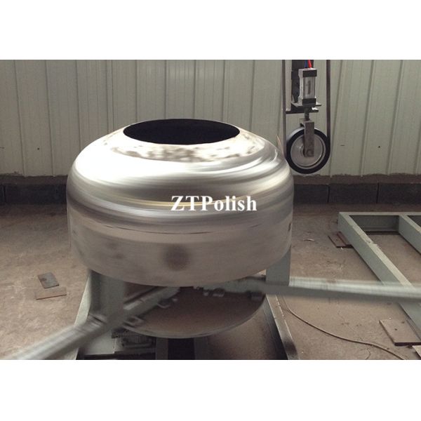 automatic stainless steel cylinder dish head polishing buffing machine
