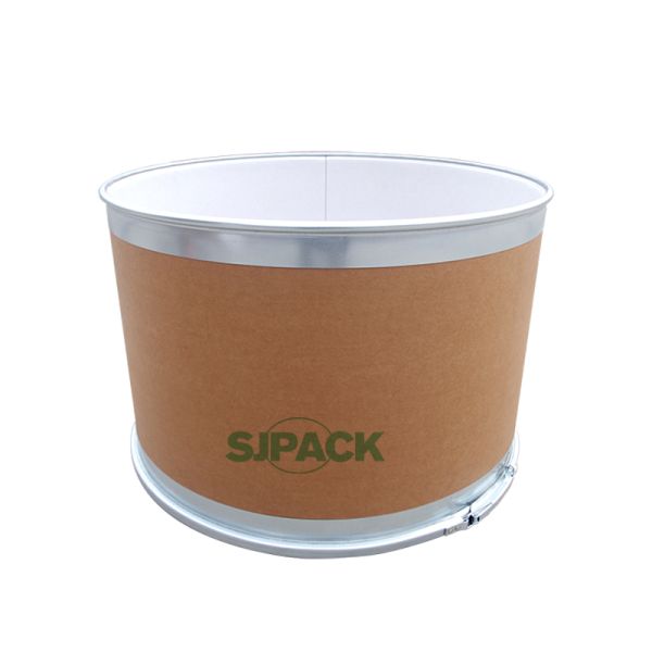90L Hot Melt Glue Fibre Drum with Steel Cover - 571.5mm Diameter
