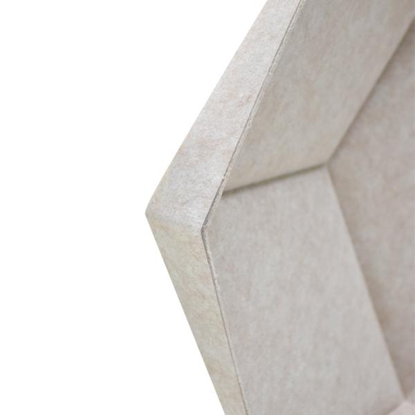 3D Hexagon Decorative Polyester Fiber Acoustic Board For Wall Covering