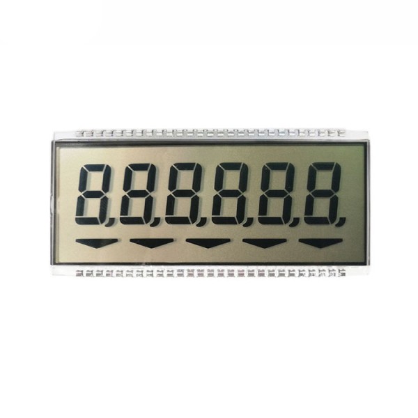 Custom Lcd Display Character 7 Segment Digital 6 Digit Car Lcd Display for Fuel Dispenser