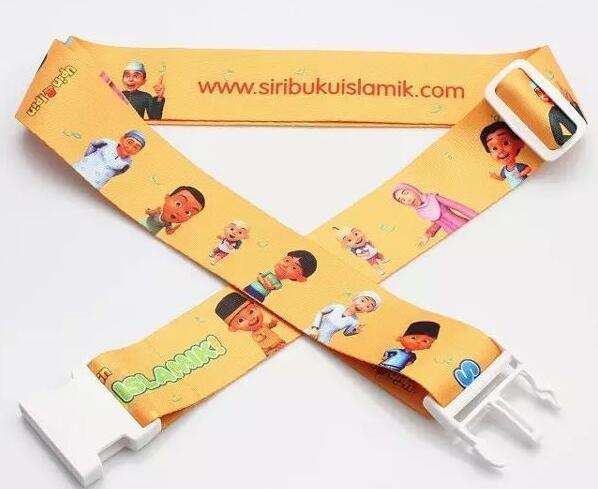 Any Color Personalised Suitcase Straps , Travel Bag Straps With Plastic Buckle
