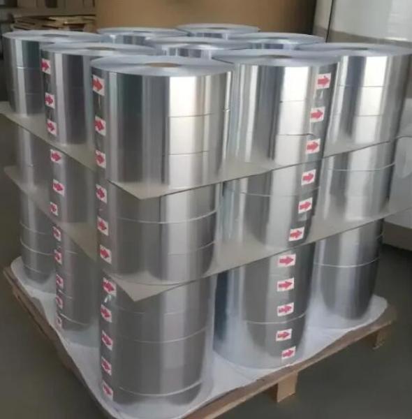 Customized Embossed Gold And Silver Foil For Cake Tray Made And Black And White Metalized Film  For  Coke  Board