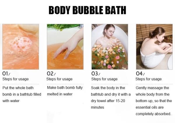 Natural Relaxing Bath Salts Custom Bubble Colors Vegan Organic Fizzy Bath Bombs