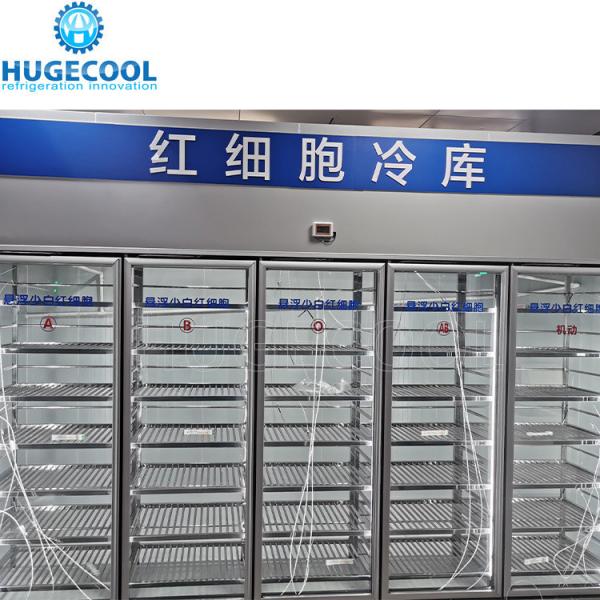 Caminhar em Cooler Equipamento de refrigeração cozinha com serviço online Porta de vidro preto