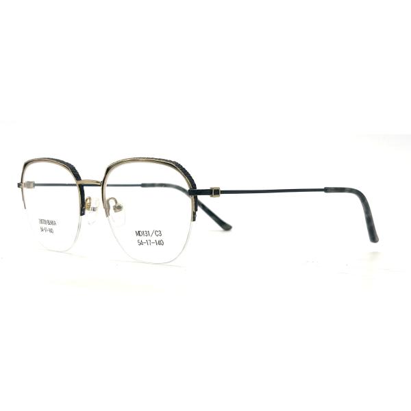 MD131 Contemporary Half-rim Metallic Optical Frames for All Occasions