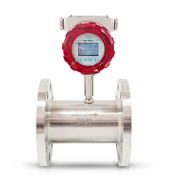 Industrial High Accuracy Turbine Flow Meter Turbine Flow Sensor DN15-6000mm