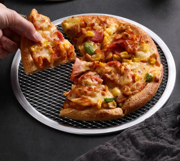 Seamless Round Pizza Screen Tray 6-22 Inch Aluminum Alloy