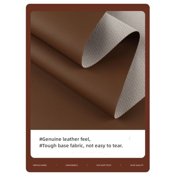 Waterproof PVC Leather For Furniture Upholstery NAPA  French Terry Base