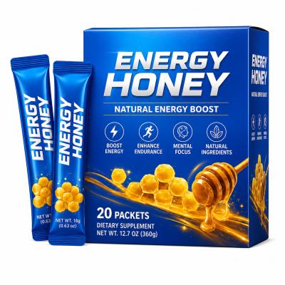 OEM New Men Energy Booster Honey with Ginseng Maca as Vital Supplements