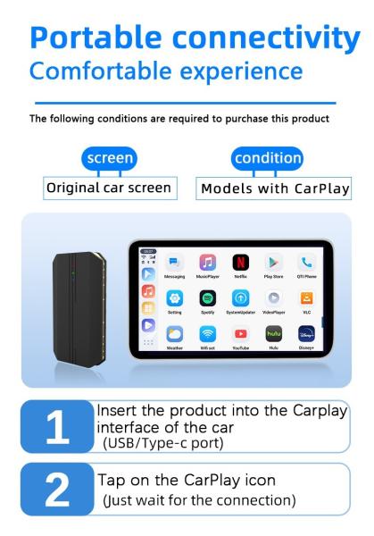 Upgrade Your Car to Wireless CarPlay with Universal Plug and Play Android 12 Media Box