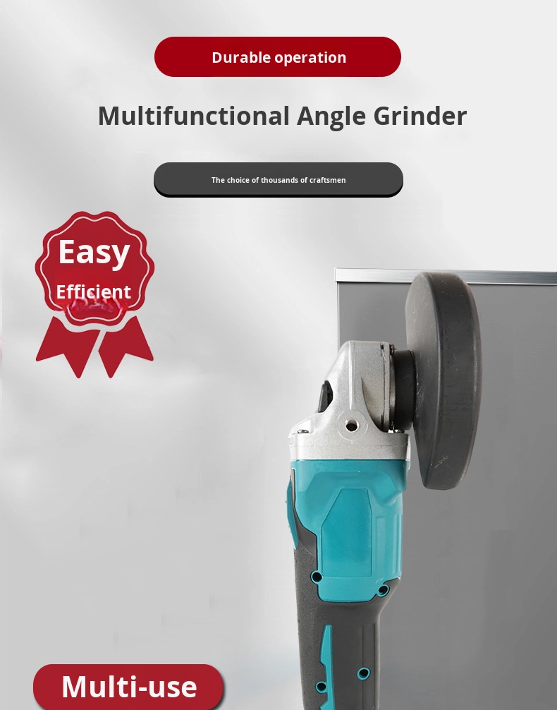 High Performance Rechargeable Brushless Electric Angle Grinder for DIY and Industrial Use