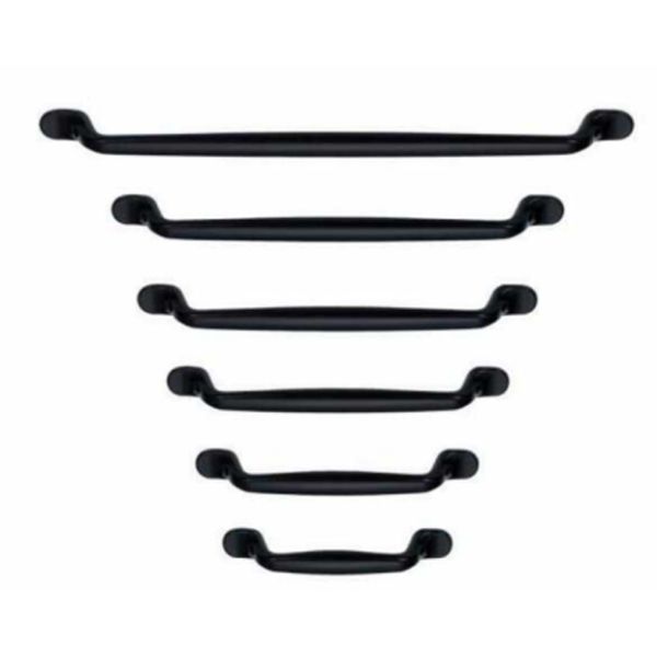 High Quality Cabinet Door Drawer Square Pull Black Matt Kitchen Handle Pull Furniture Hardware
