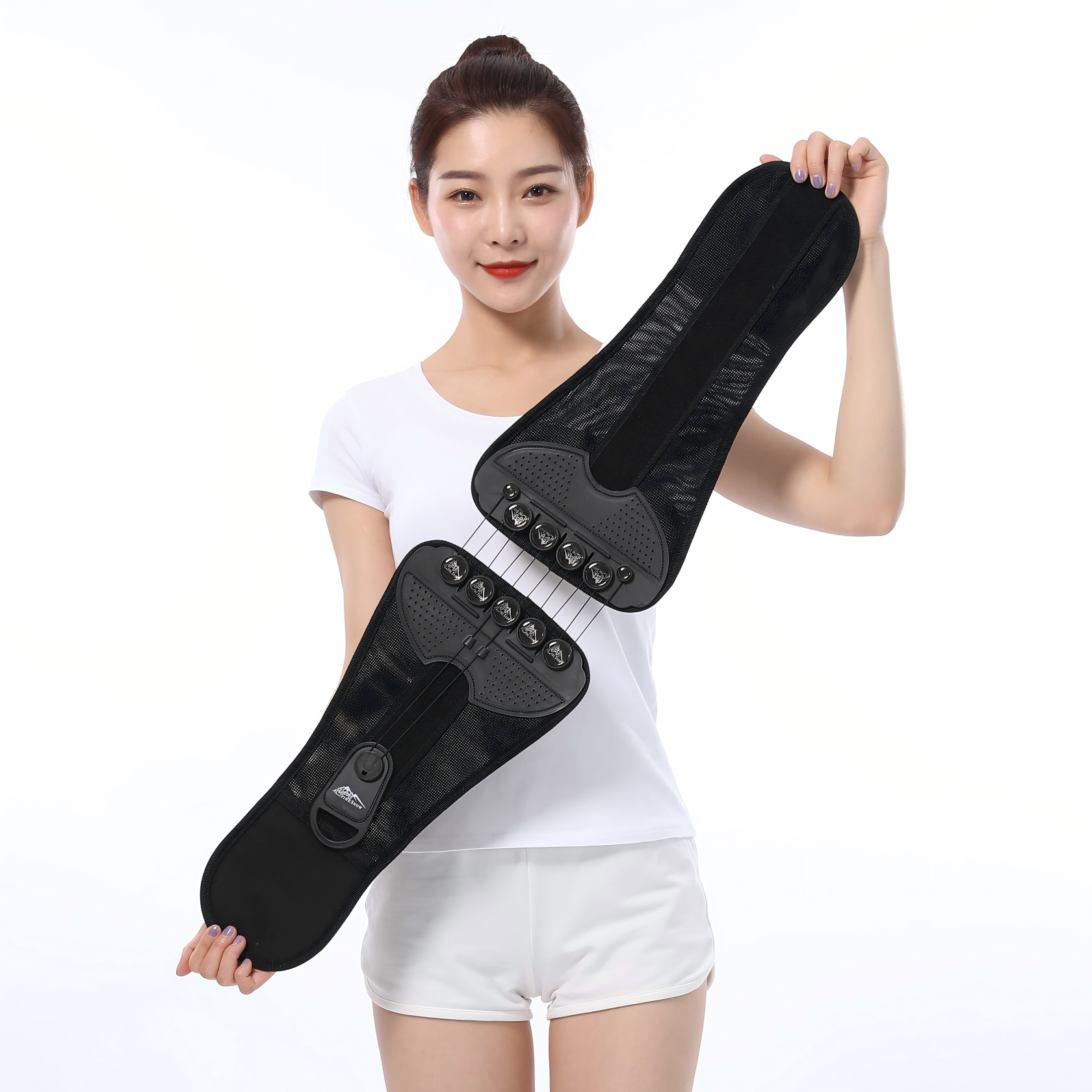 Pull Cable Lumbar Support Belt | Tourmaline Self Heating Waist Brace For Back Pain Relief