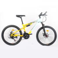 Vélo de montagne MTB en acier au carbone à deux roues de 21 vitesses avec des dérailleurs Shimano Tourney