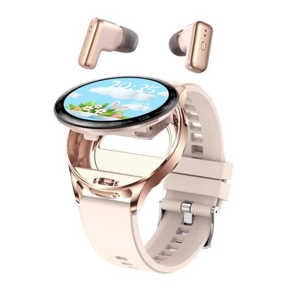 TWS Bluetooth Earphone Smartwatch Heart Rate And Blood Pressure Chipset 1.39 IPS Screen BT 5.0