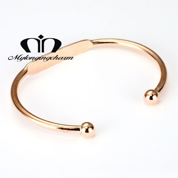 Женщин тумака 55MM браслеты регулируемых выгравированные